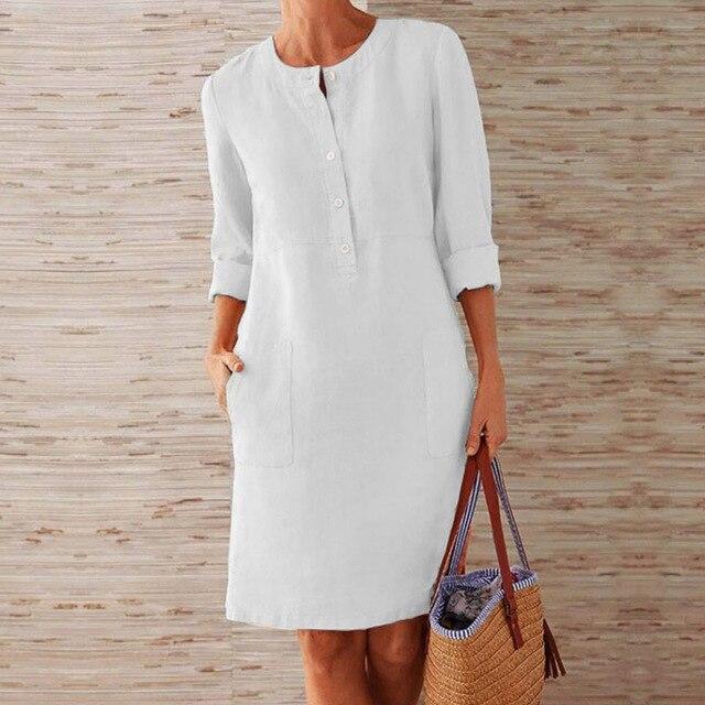 Zomerjurk met Zakken voor Dames