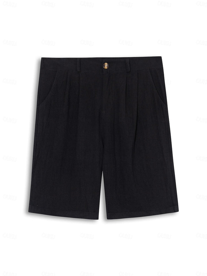 Steve's - Comfortabel Linnen Korte Broek Voor Heren