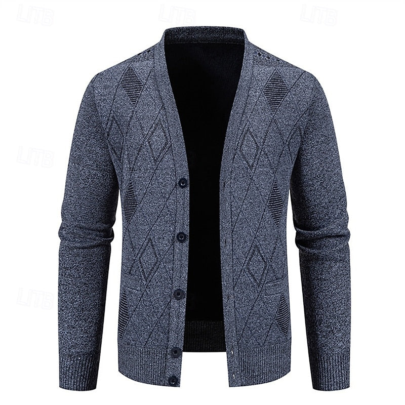 Weston | Verfijnde Argyle Cardigan