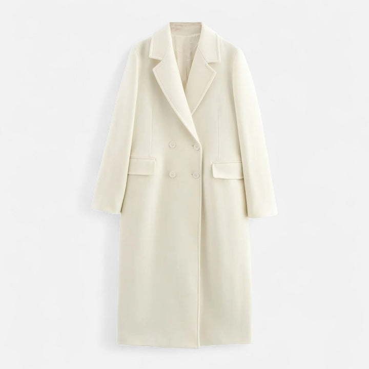 Radmila | Strakke Dubbelzijdige Vloeibare Trenchcoat