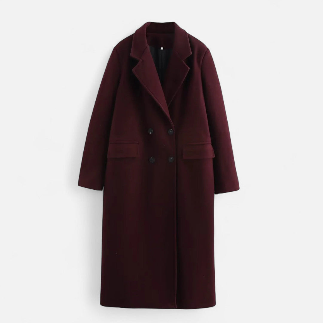 Radmila | Strakke Dubbelzijdige Vloeibare Trenchcoat