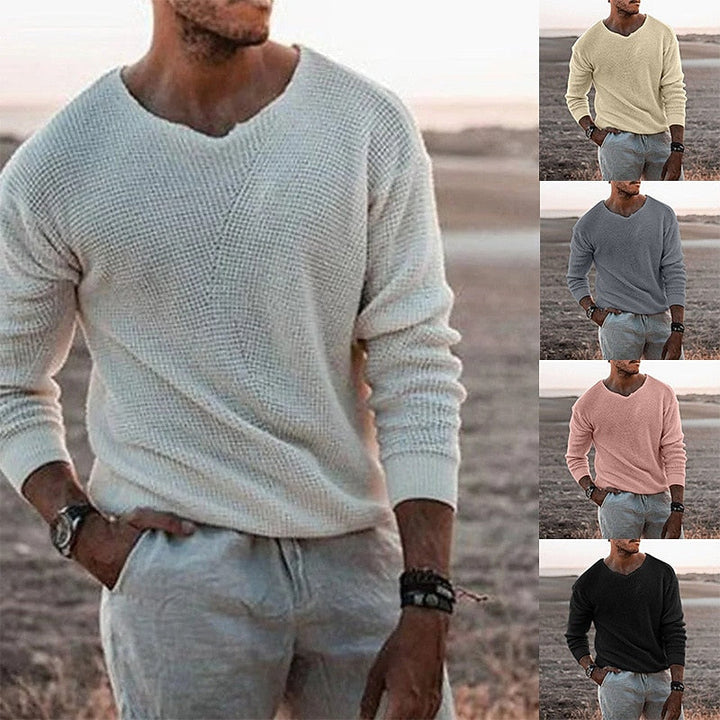 Sullivan | Textured V-hals Trui