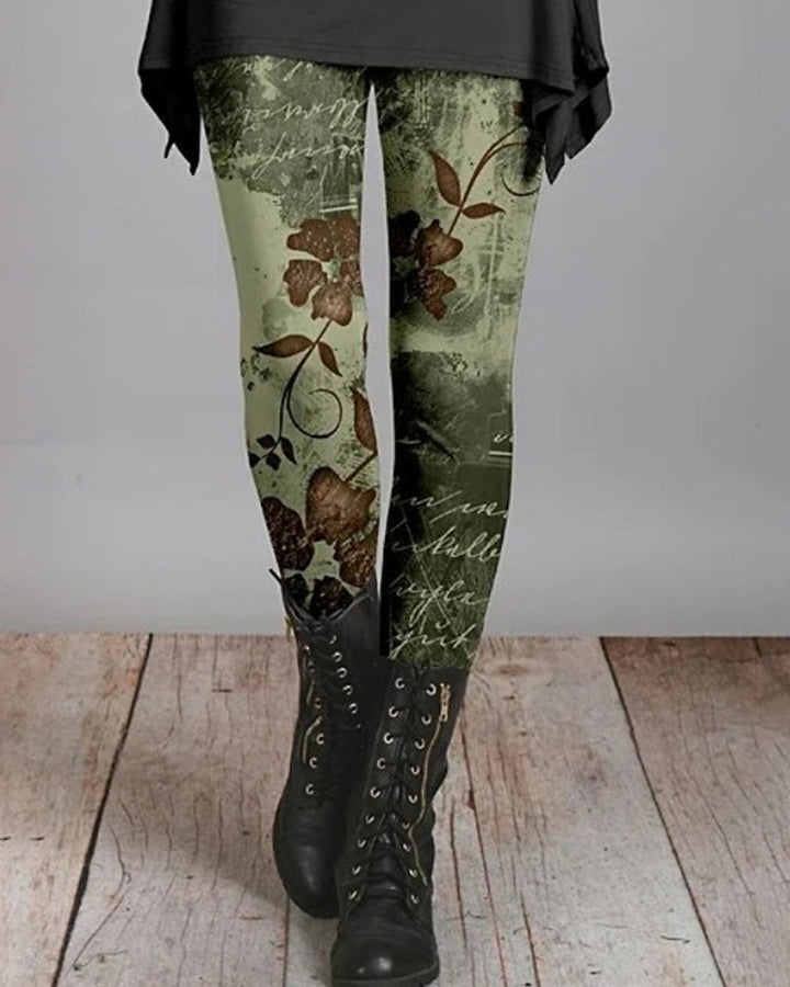 Retro Boheemse Leggings met Etnische Prints – Ziva