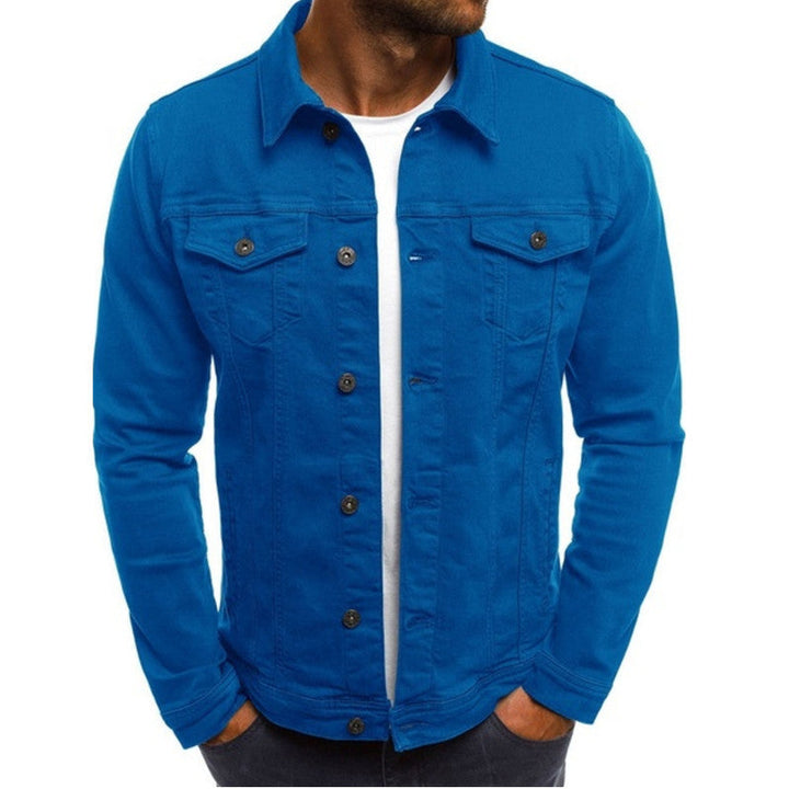 Stijlvolle Casual Heren Spijkerjack met Comfortabele Pasvorm