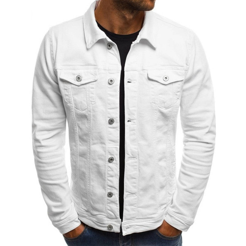 Stijlvolle Casual Heren Spijkerjack met Comfortabele Pasvorm