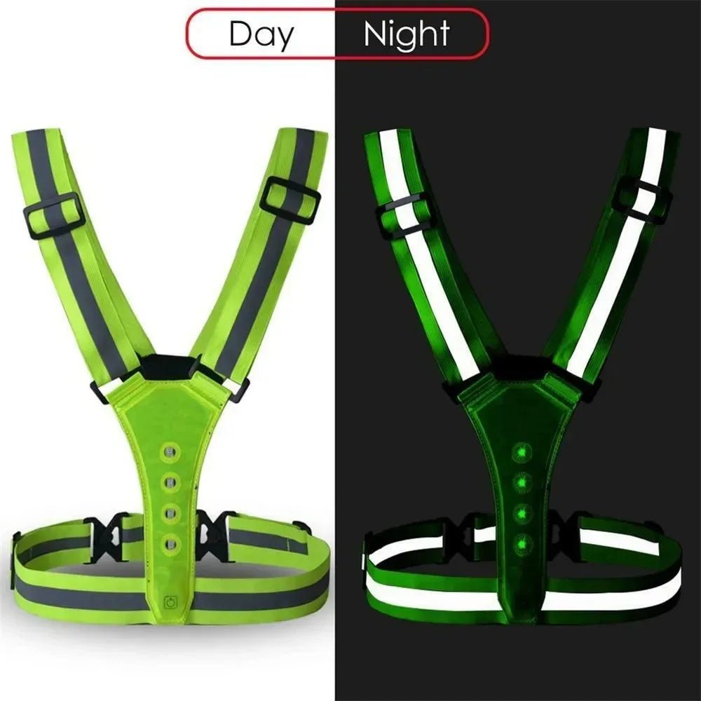 RUNSPARK – Verstelbaar LED Vest – 3 Modi voor Veilige Nachttraining