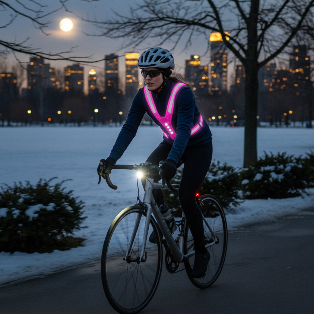RUNSPARK – Verstelbaar LED Vest – 3 Modi voor Veilige Nachttraining