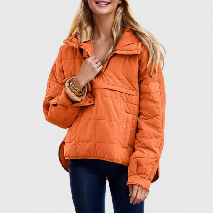 Ryleyann | Elegante Gevoerde Jas met Kap