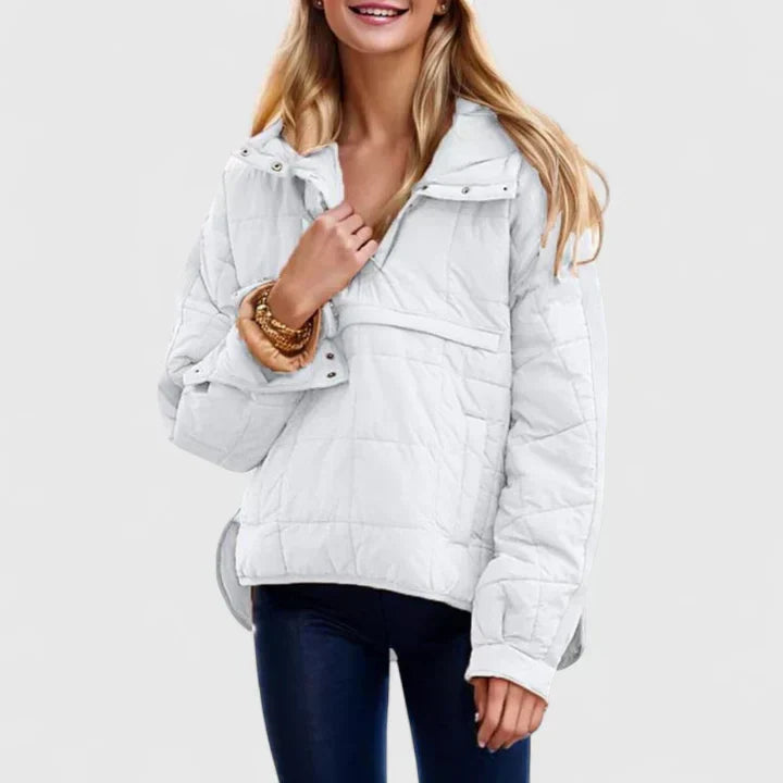 Ryleyann | Elegante Gevoerde Jas met Kap