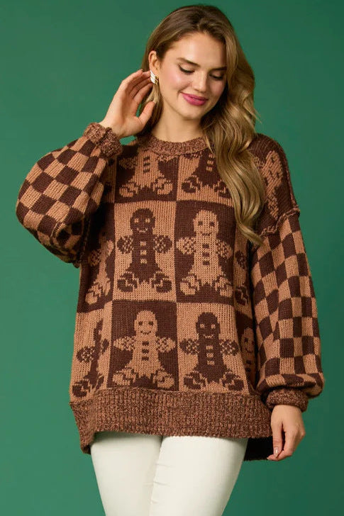 Saar | Crew-Neck Geribbelde Nonchalante Trui