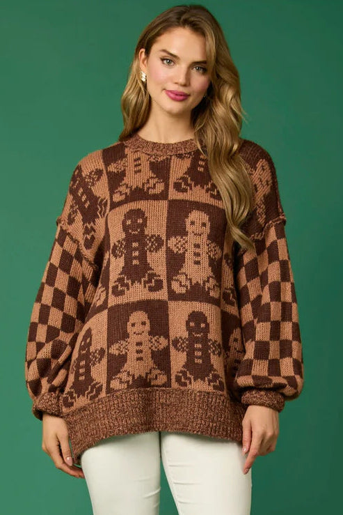 Saar | Crew-Neck Geribbelde Nonchalante Trui