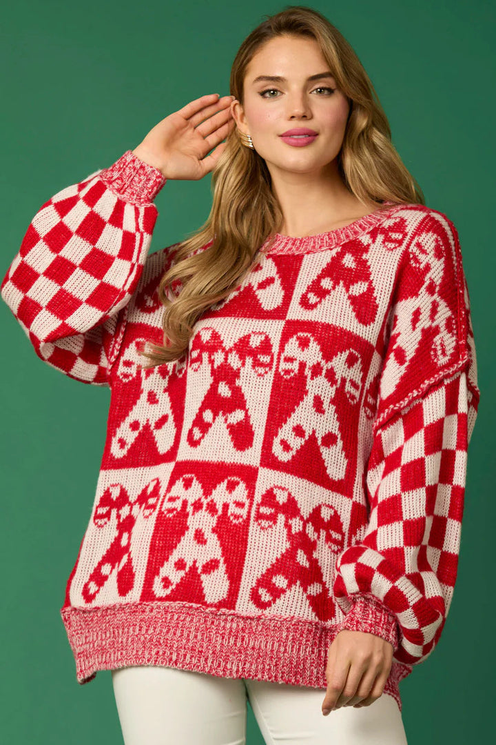 Saar | Crew-Neck Geribbelde Nonchalante Trui