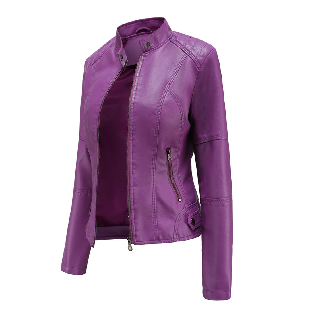 Saga | Zip-Up Stille Stijlvolle Leren Jas