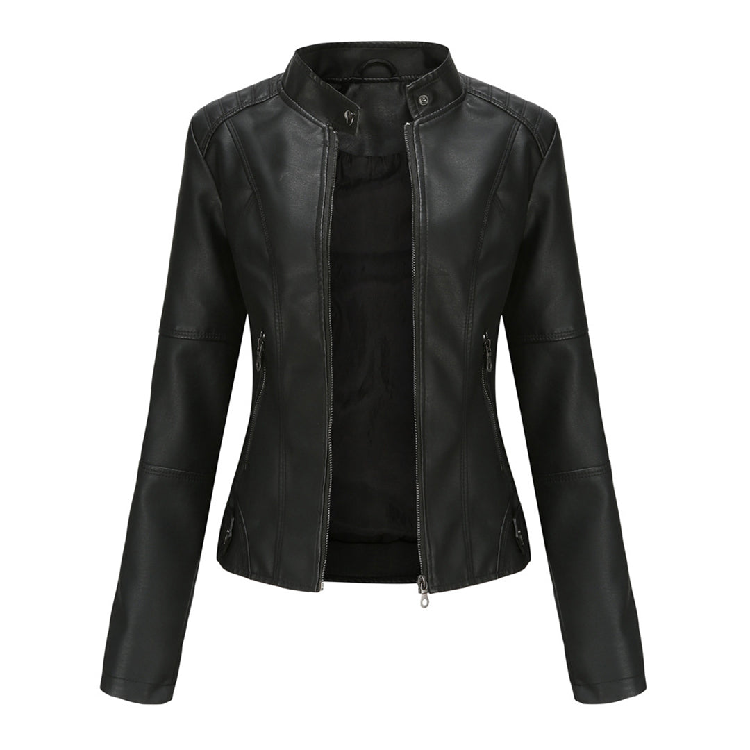 Saga | Zip-Up Stille Stijlvolle Leren Jas