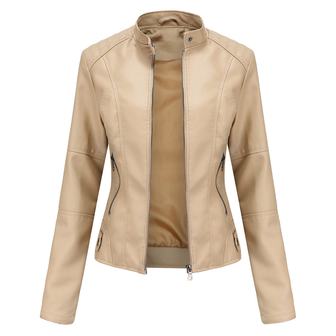 Saga | Zip-Up Stille Stijlvolle Leren Jas