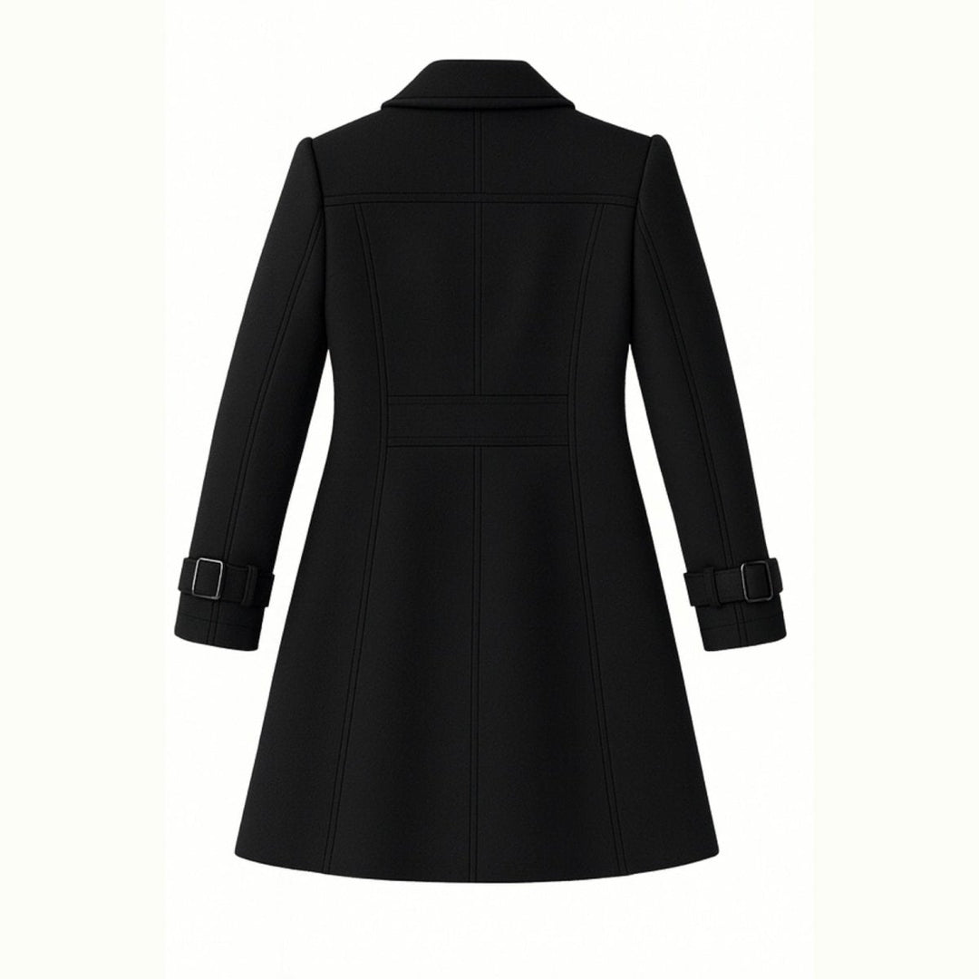 Sena | Minimalistische Trenchcoat met Notch-Lapel en Fit-and-Flare