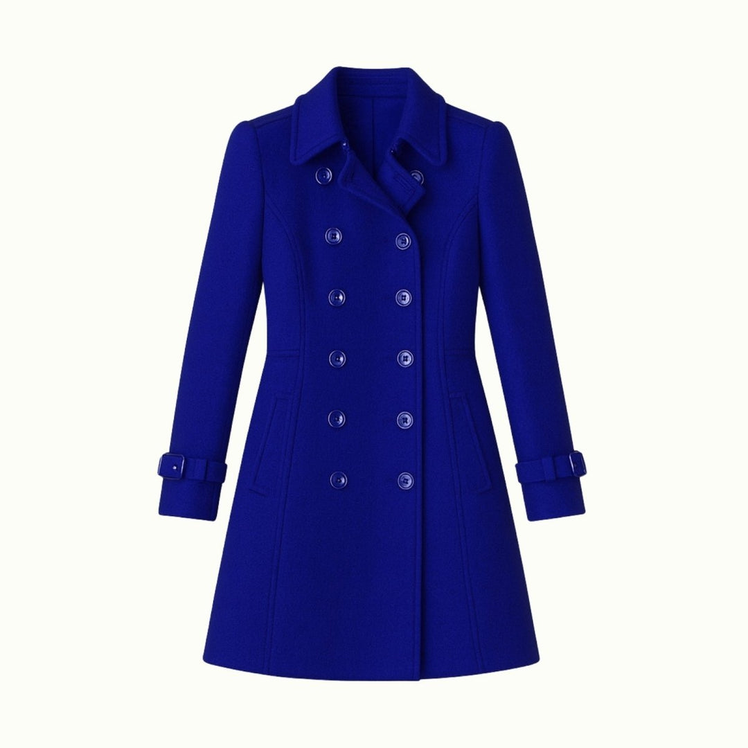Sena | Minimalistische Trenchcoat met Notch-Lapel en Fit-and-Flare
