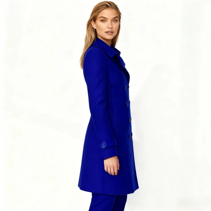 Sena | Minimalistische Trenchcoat met Notch-Lapel en Fit-and-Flare