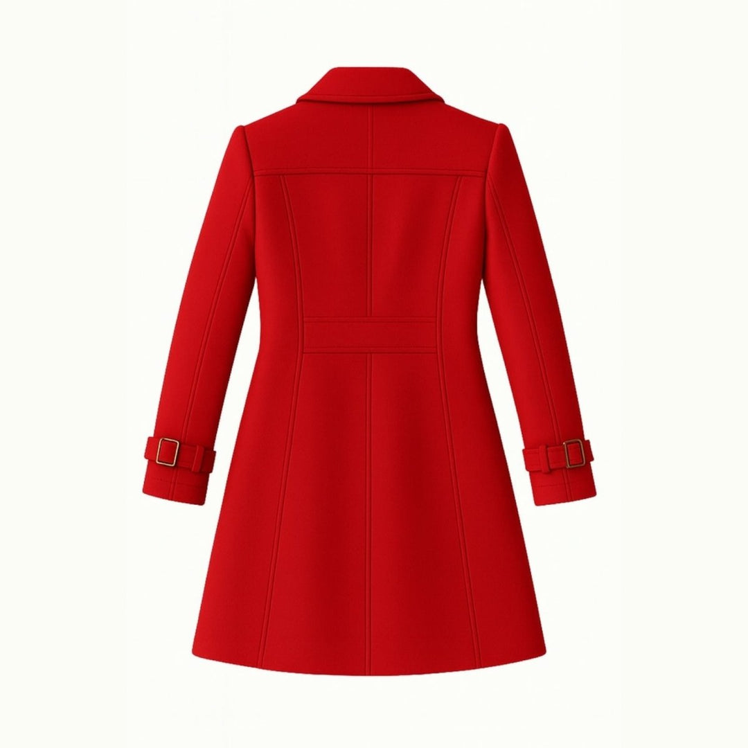 Sena | Minimalistische Trenchcoat met Notch-Lapel en Fit-and-Flare