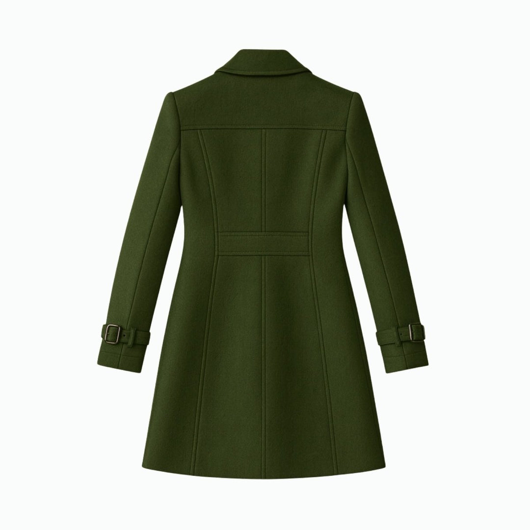 Sena | Minimalistische Trenchcoat met Notch-Lapel en Fit-and-Flare