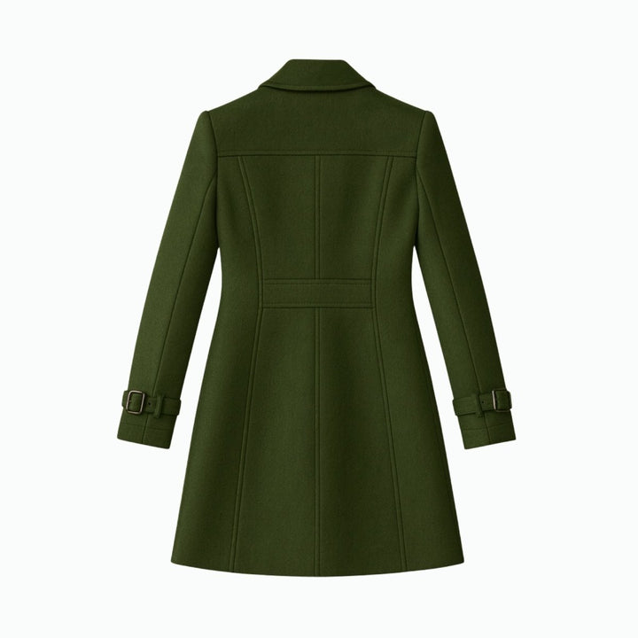 Sena | Minimalistische Trenchcoat met Notch-Lapel en Fit-and-Flare