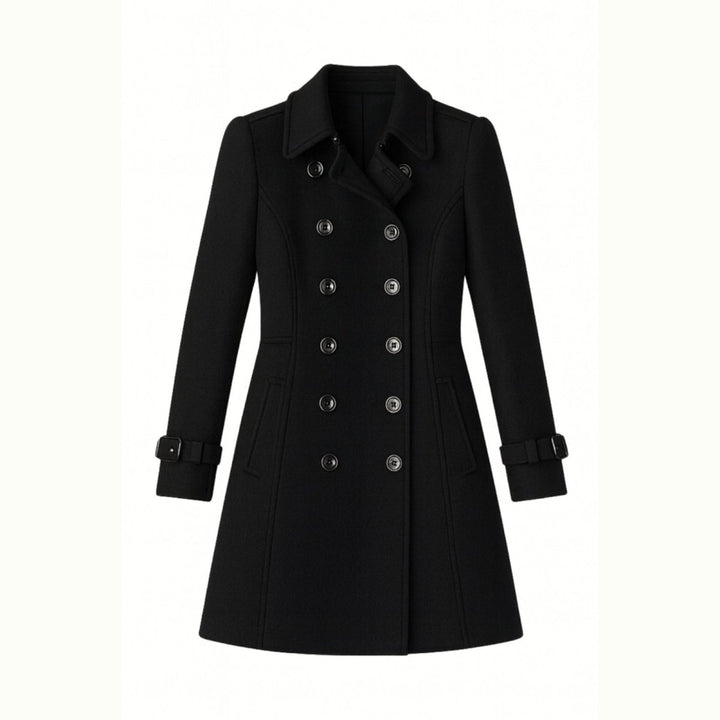 Sena | Minimalistische Trenchcoat met Notch-Lapel en Fit-and-Flare