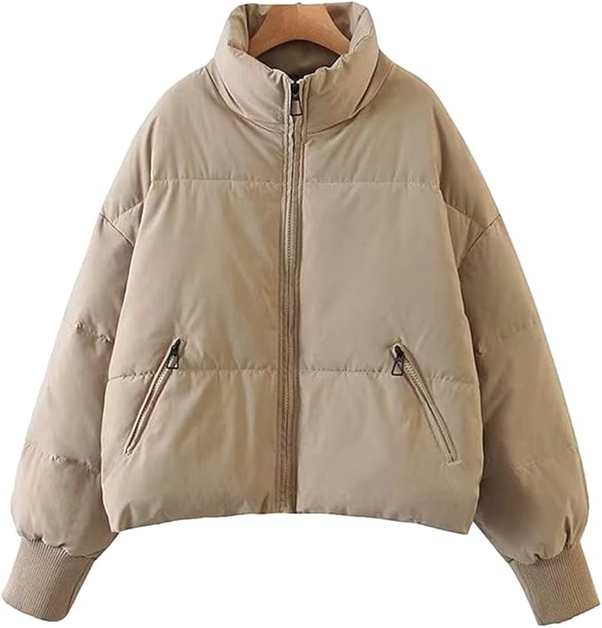 Sien | Hoge Hals Zip-Up Effortless Puffer Jast