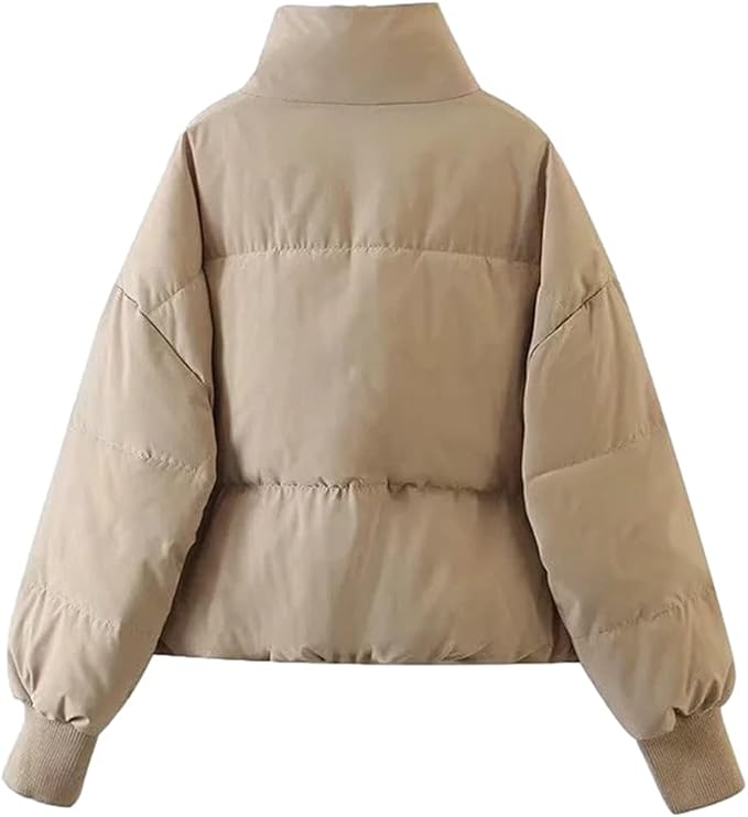 Sien | Hoge Hals Zip-Up Effortless Puffer Jast