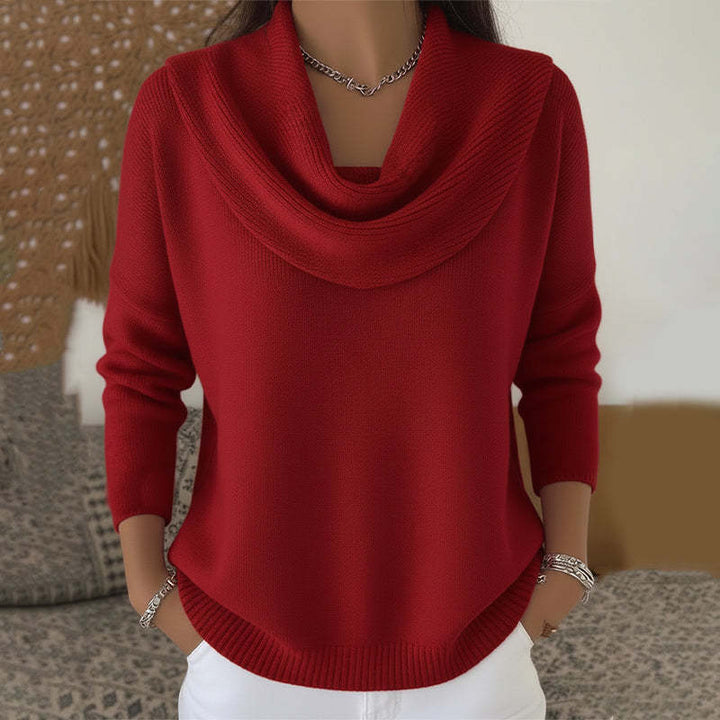 Snezhana | Gestructureerde Col-Neck Vloeibare Trui