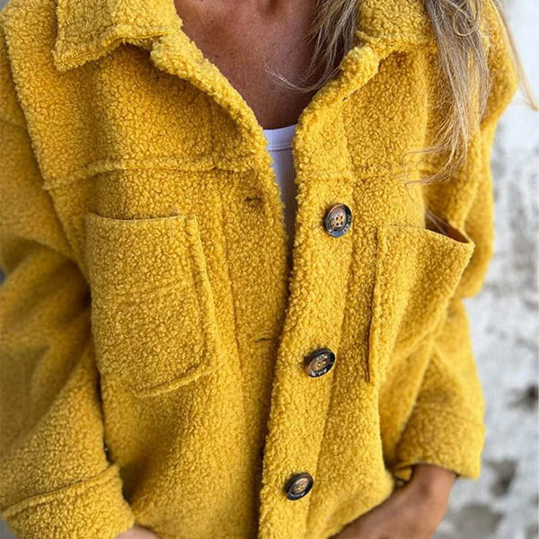 Zoe - Stijlvolle Korte Woljas met Revers