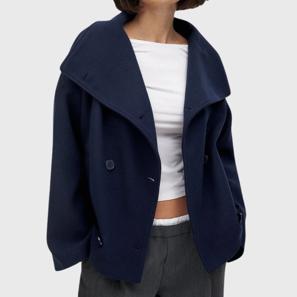 Szilvia | Oversized Dubbelzijdig Sculpted Jas