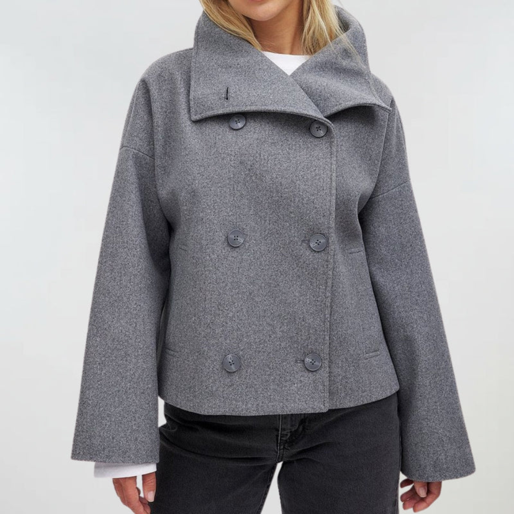 Szilvia | Oversized Dubbelzijdig Sculpted Jas