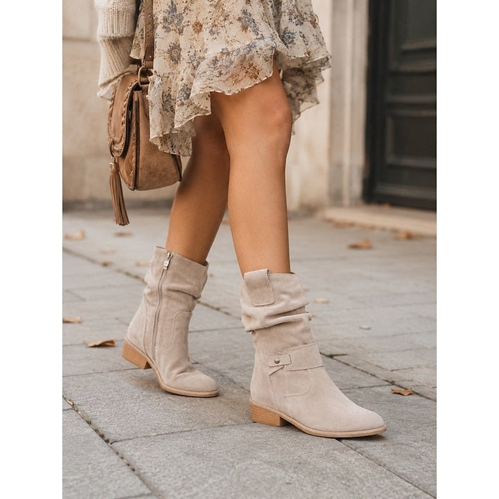 Tessa | Slouchy Buckle Enkellaarsjes