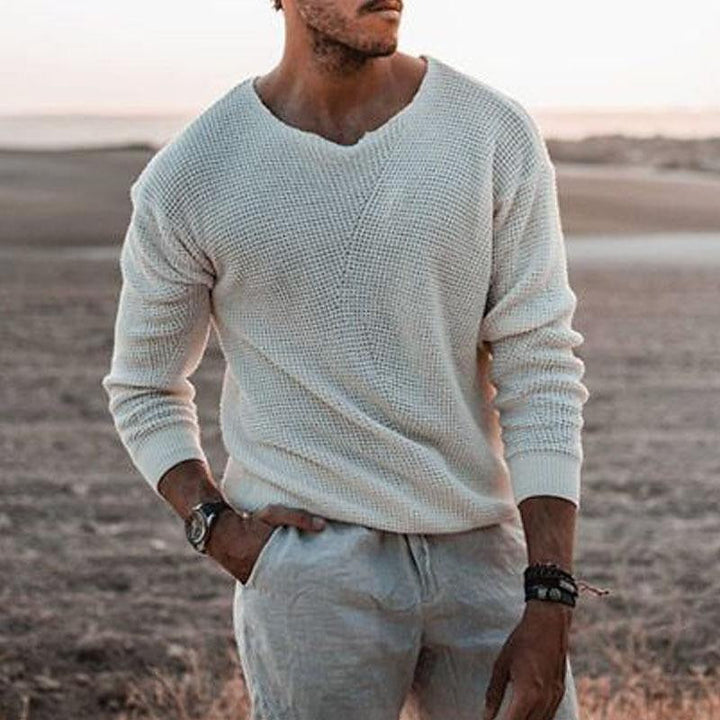 Sullivan | Textured V-hals Trui