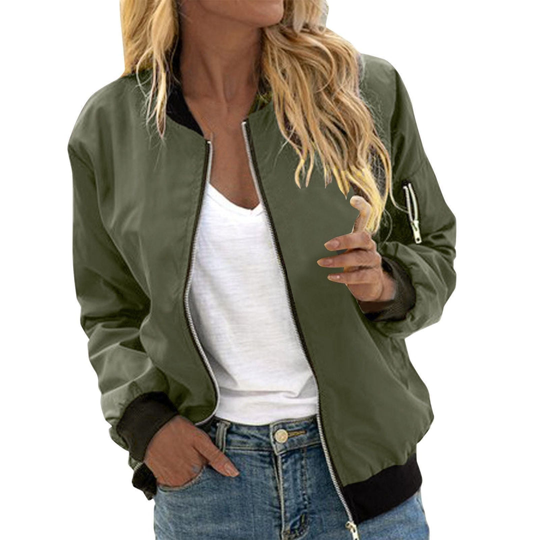 Treasa | Oversized Zip-Up Sculpted Bomberjack