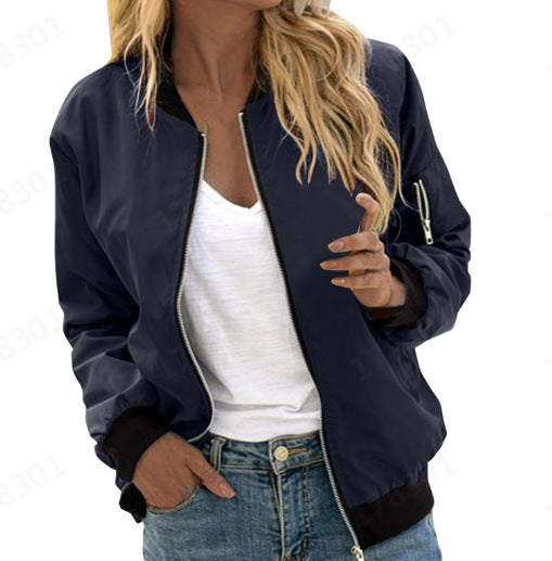 Treasa | Oversized Zip-Up Sculpted Bomberjack