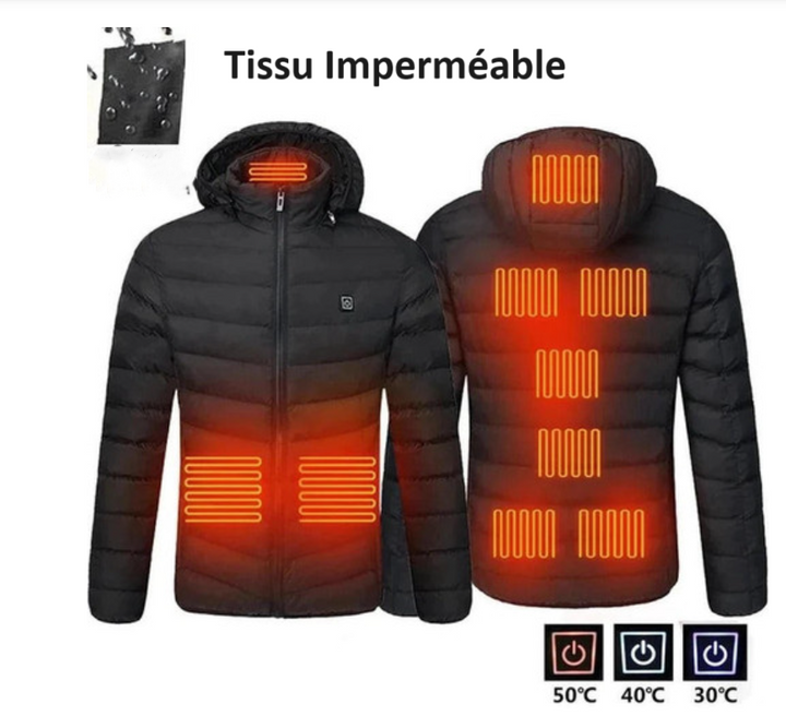 Unisex Slim Geïsoleerde Jas (Batterij niet inbegrepen)