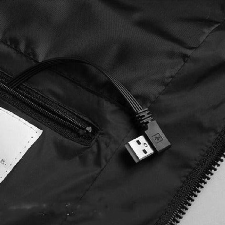 Unisex Slim Geïsoleerde Jas (Batterij niet inbegrepen)