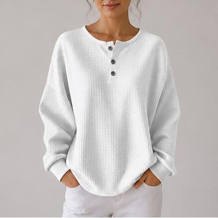 Warmwich – De Waffle Henley Die Nooit Ergens Op Lijkt Te Zijn Geworpen