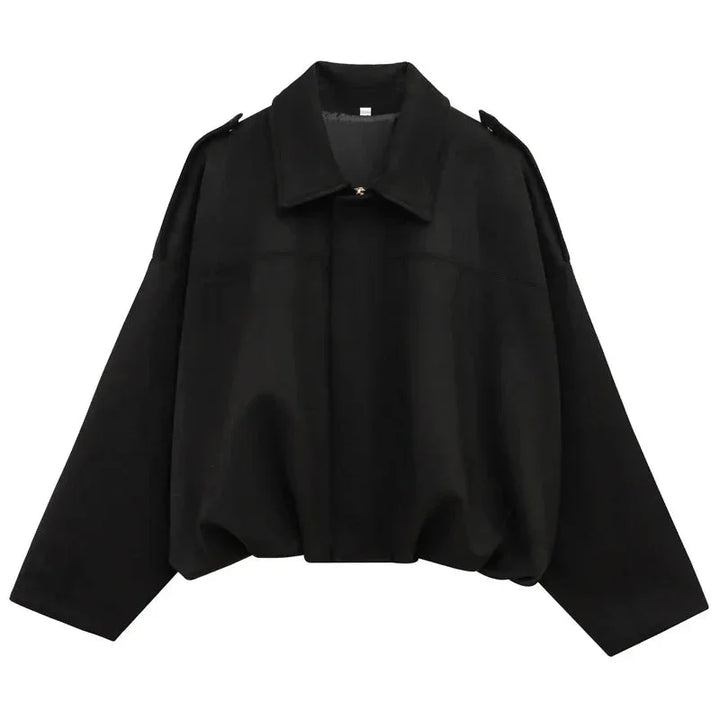Dames Oversized Faux Suède Bomberjack met Relaxed Streetwear Pasvorm