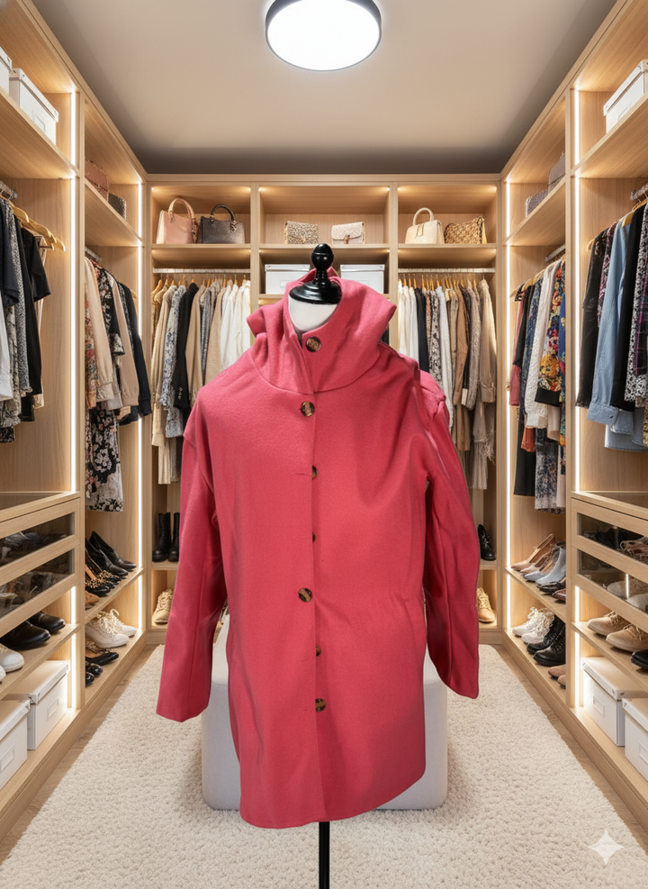 Van Dam | Chic Lichtgewicht Modejas met Capuchon