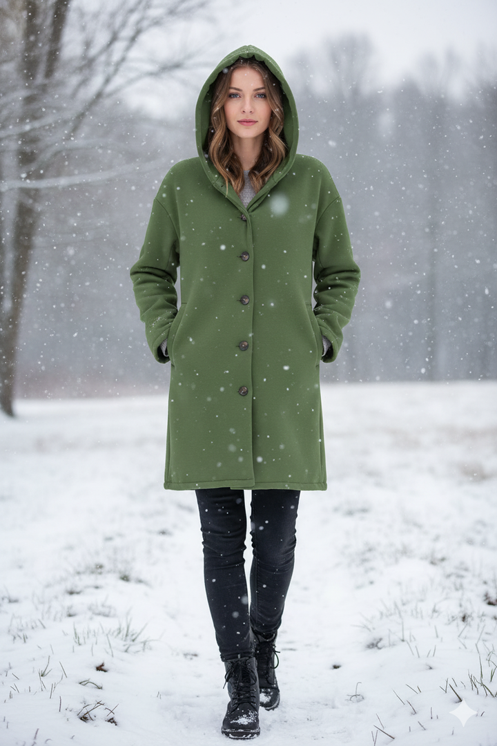 Van Dam | Chic Lichtgewicht Modejas met Capuchon