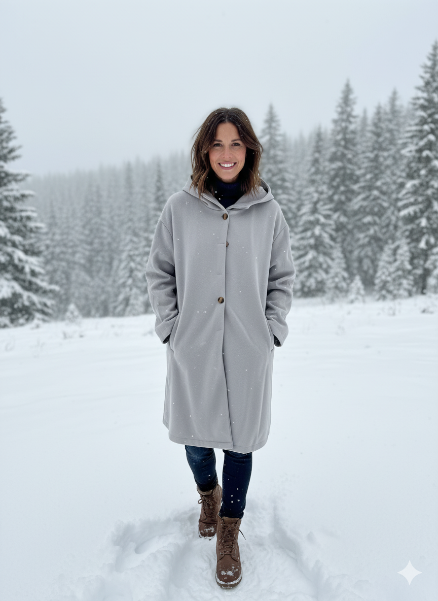 Van Dam | Chic Lichtgewicht Modejas met Capuchon