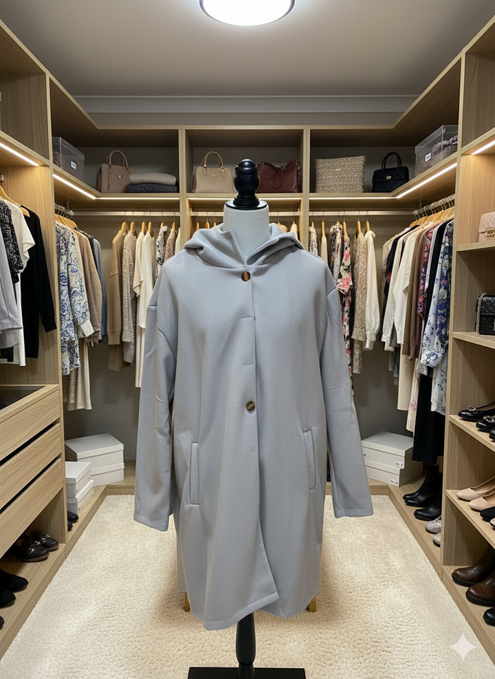 Van Dam | Chic Lichtgewicht Modejas met Capuchon