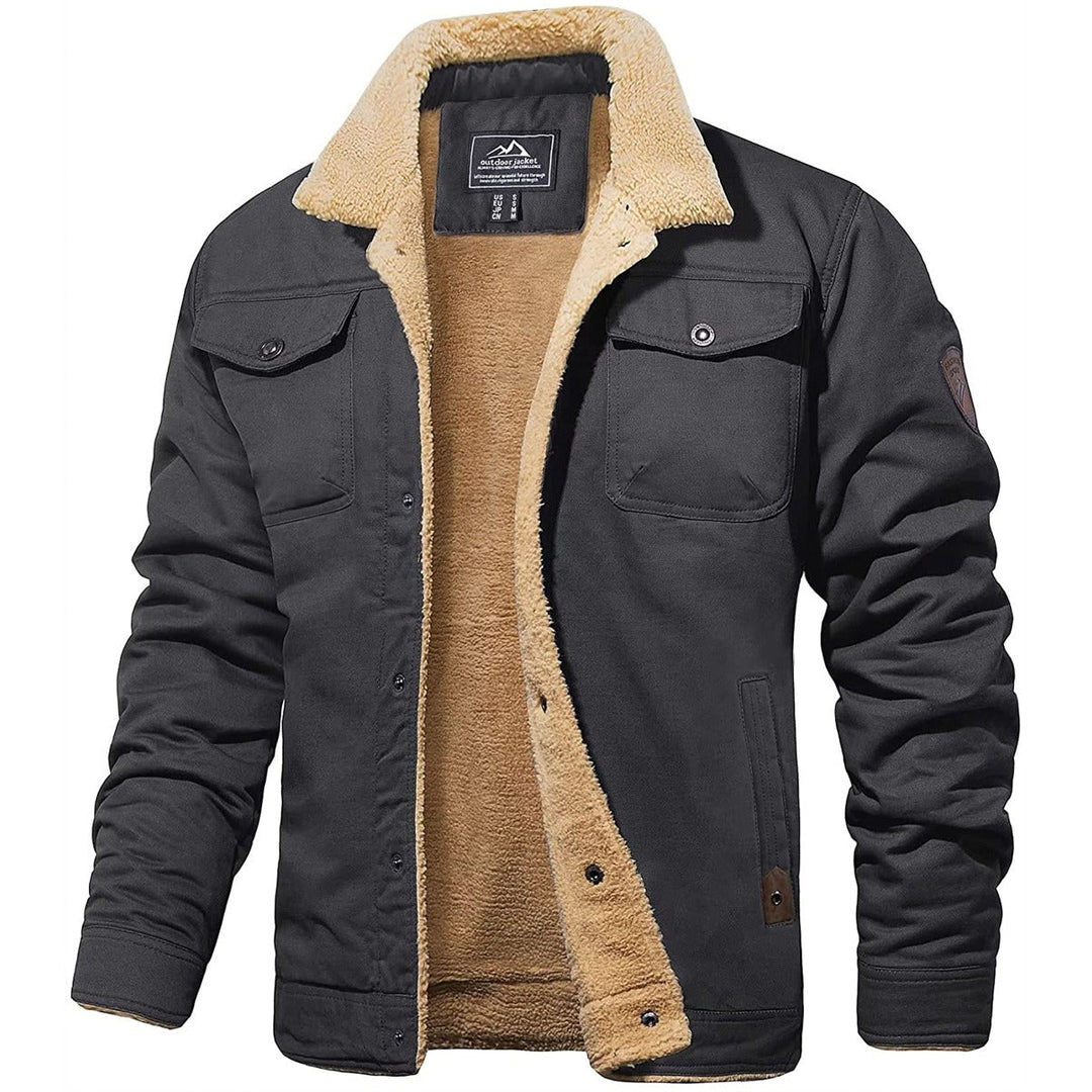 Van Dam | Heren Warm Sherpa Gevoerde Utility Jas