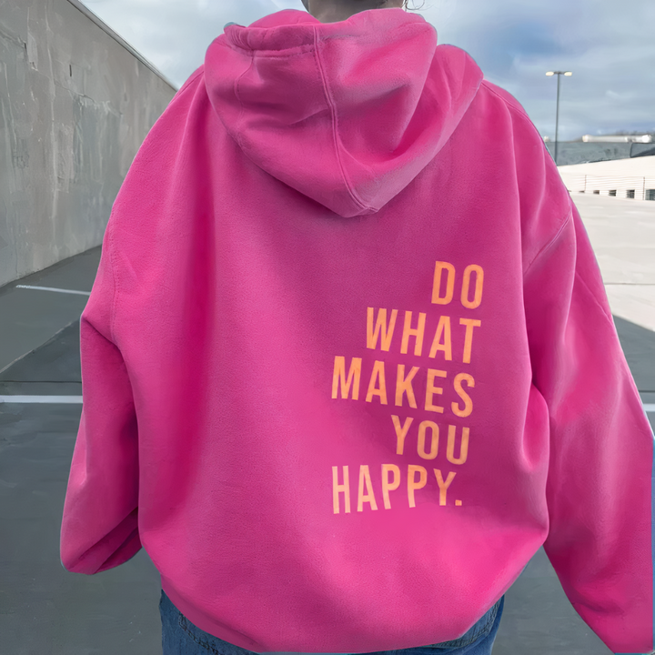 Van Dam | Gezellige Graphic Hoodie met Positieve Boodschap