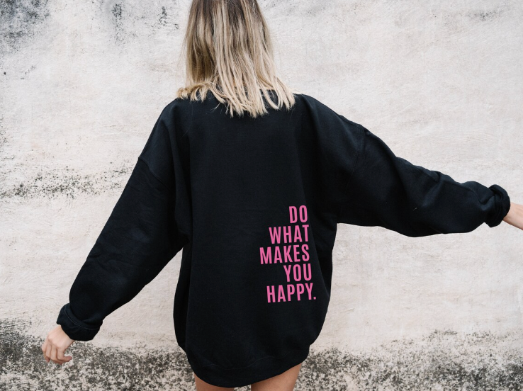 Van Dam | Gezellige Graphic Hoodie met Positieve Boodschap
