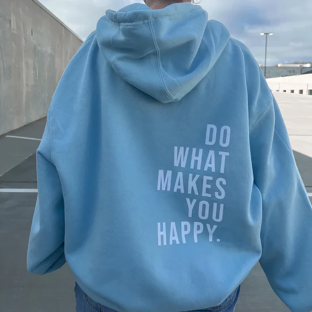 Van Dam | Gezellige Graphic Hoodie met Positieve Boodschap