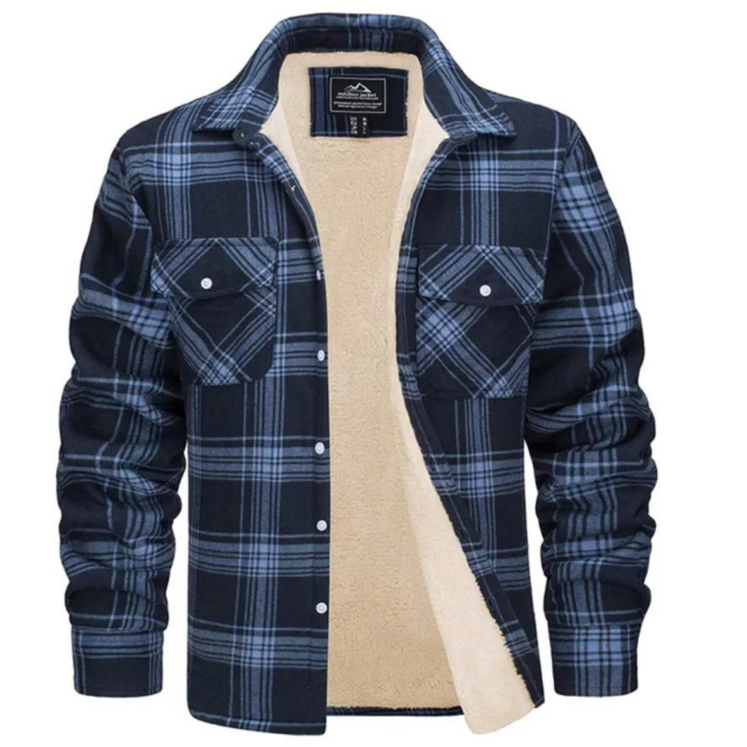 Van Dam | Cozy Fleece-Lined Plaid Shirt Jast
