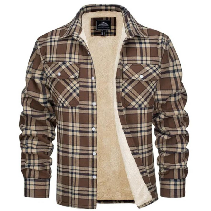Van Dam | Cozy Fleece-Lined Plaid Shirt Jast